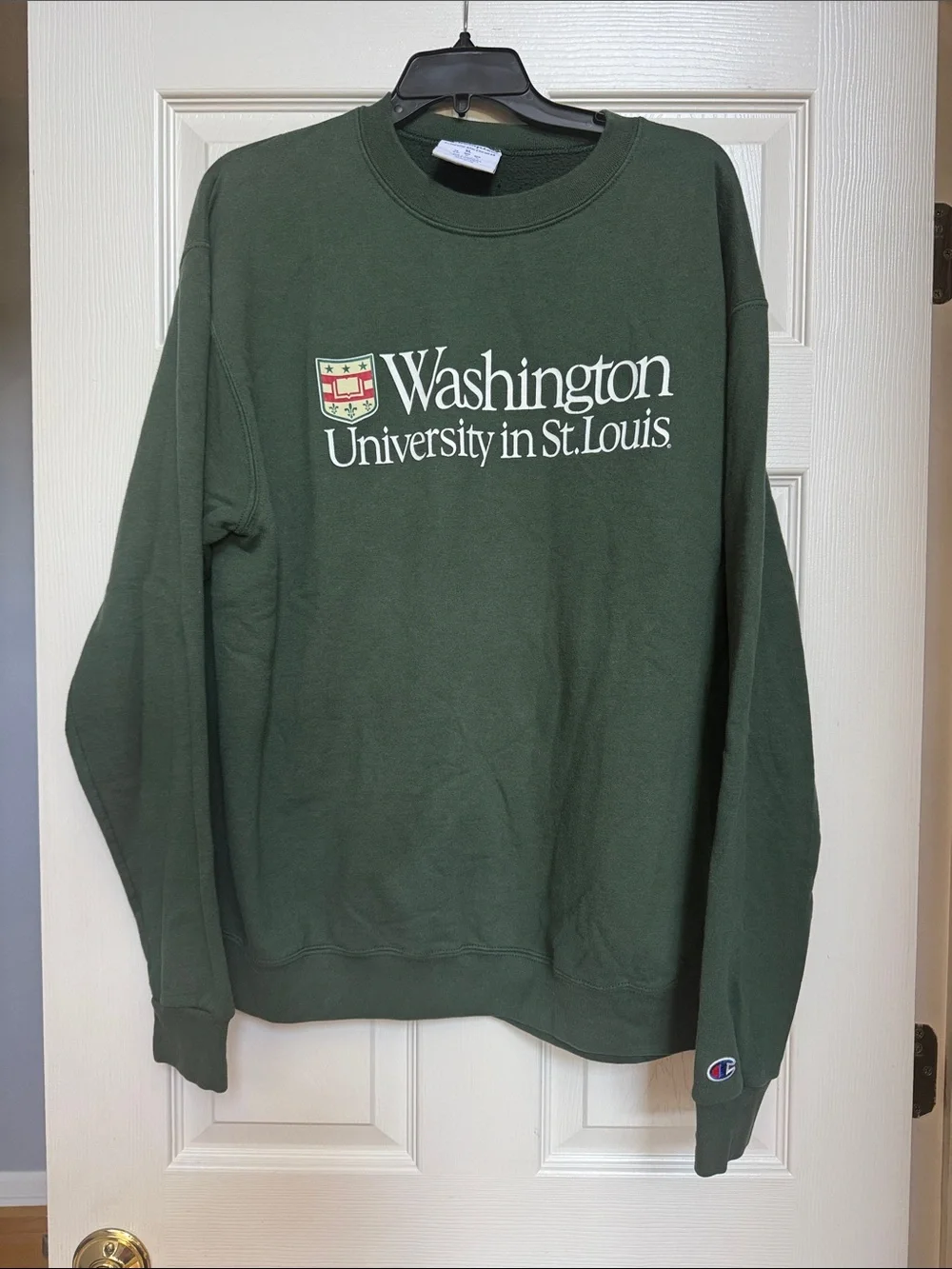 Champion Forest Green Washington University Crewneck Sweatshirt